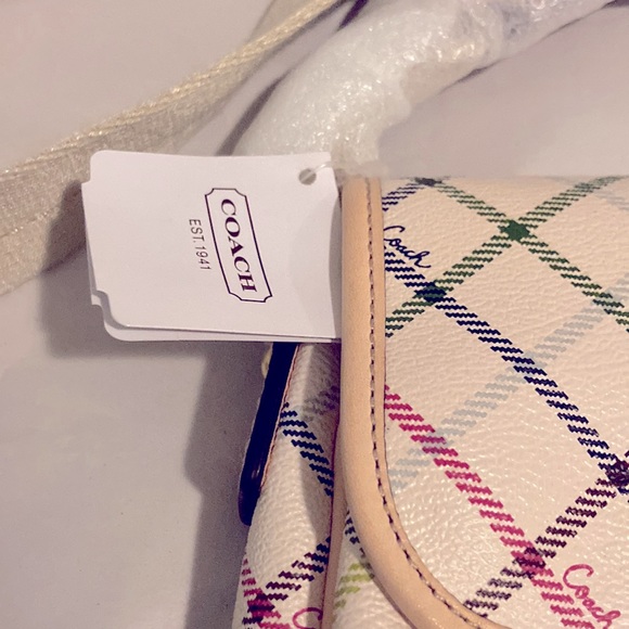 NWT COACH PEYTON TATTERSALL FIELD BAG - Picture 3 of 10